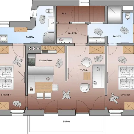 Erwin & Eleonore Huettl - Penthouse 公寓 *